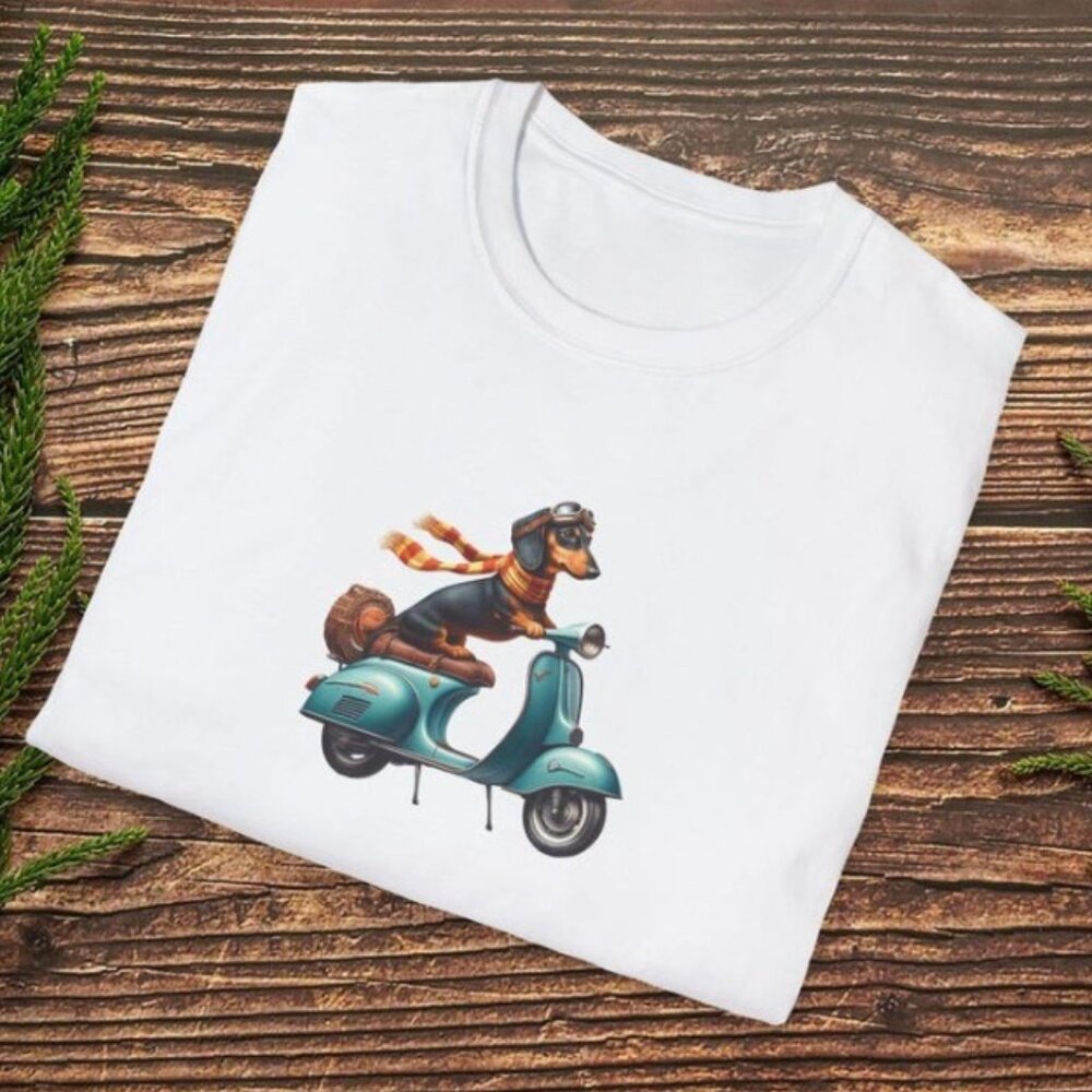 Dachshund Tee Vespa Funny T-shirt